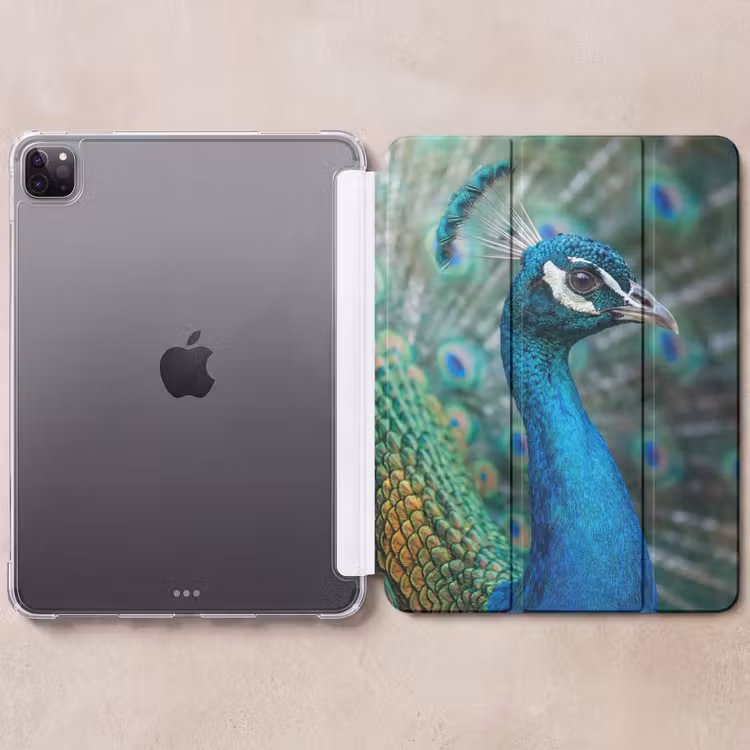 iPad-Hülle - Pfau - Federn - Blau — 6