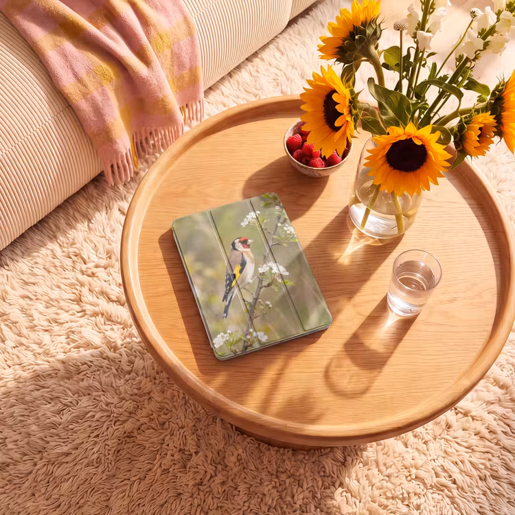 iPad-Hülle - Stieglitz - Blüte - Frühling - Natur - Farbenfroh — 2
