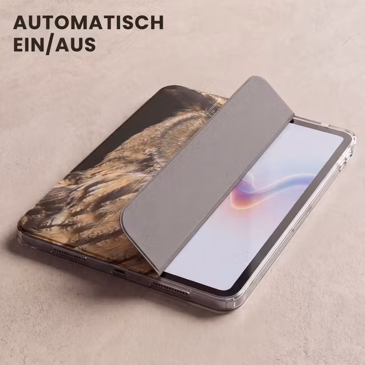 iPad-Hülle - Uhu - Porträt - Braun — 5