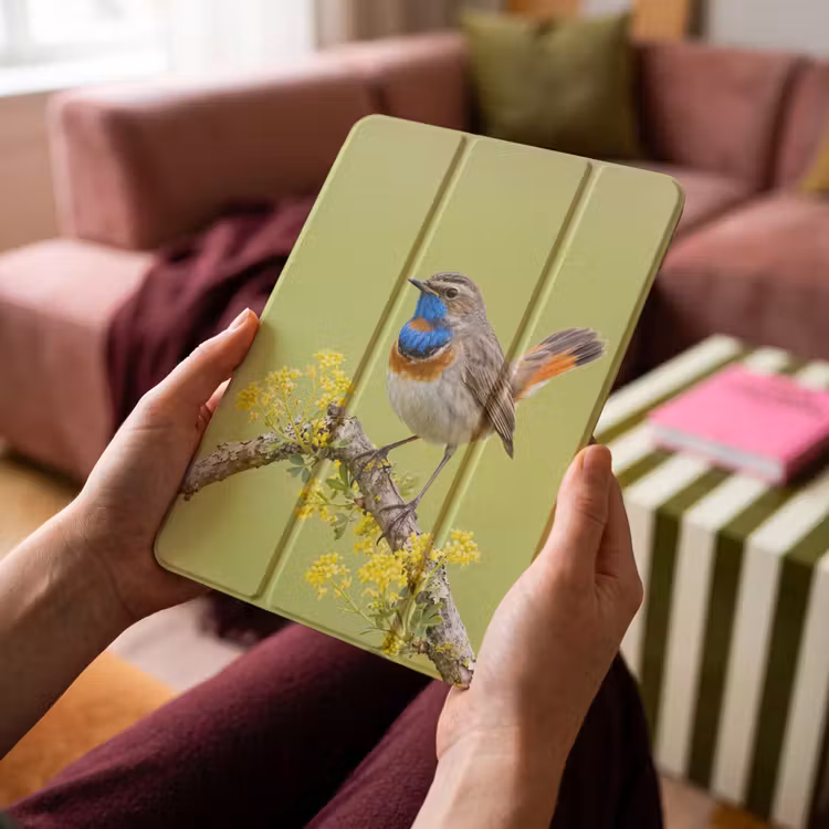 iPad-Hülle - Vogel - Zweig - Natur - Farbenfroh — 4