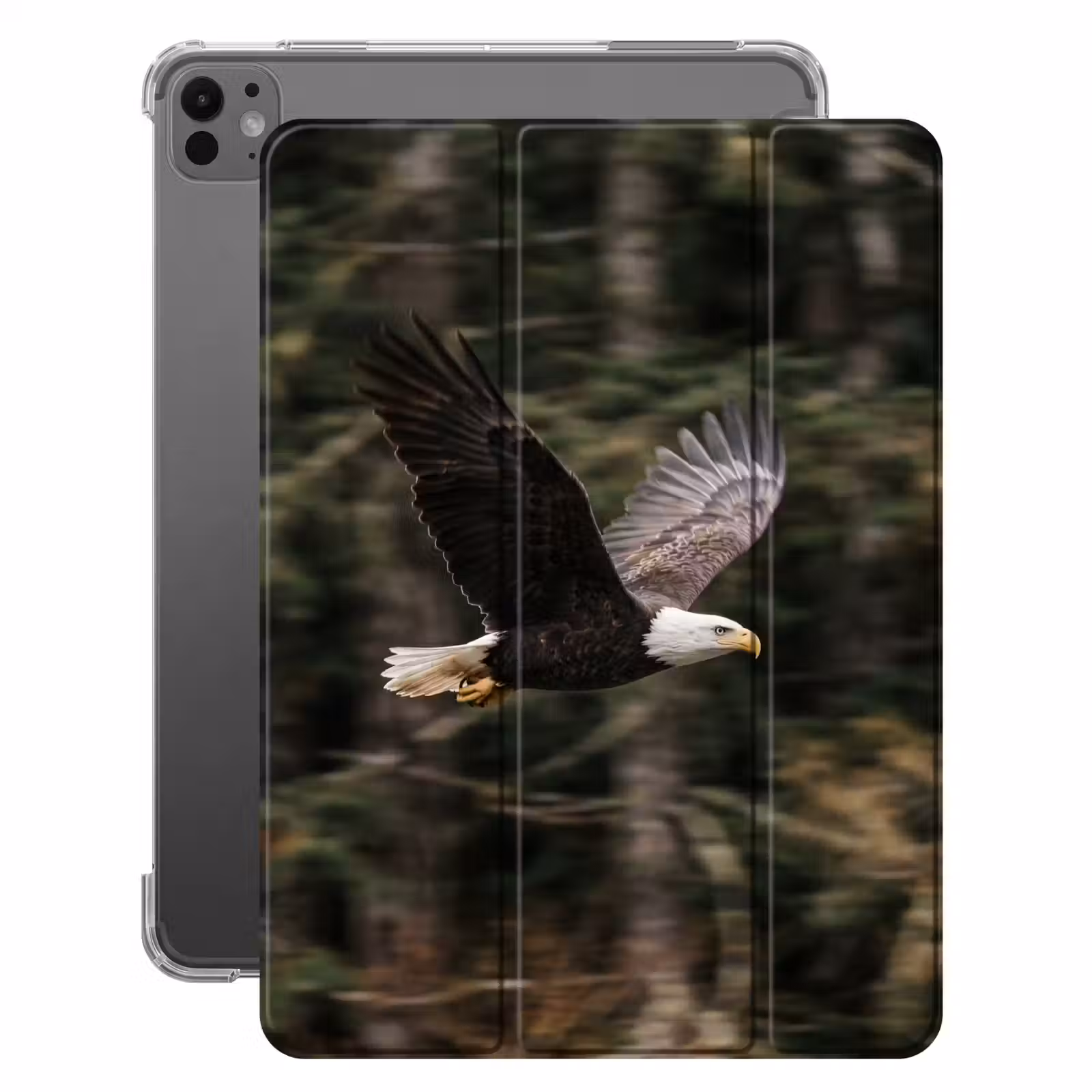 iPad-Hülle - Weißkopfseeadler - Fliegen - Wald - Natur — 1