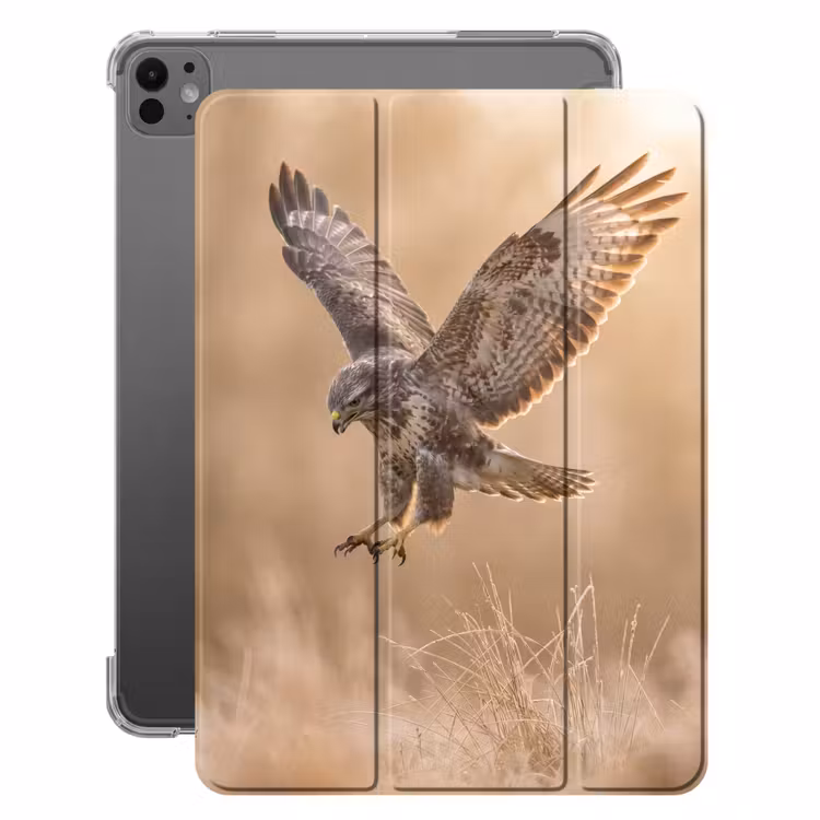 iPad-Hülle - Bussard - Raubvogel - Natur - Braun — 1