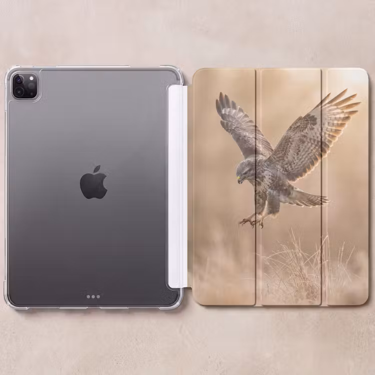 iPad-Hülle - Bussard - Raubvogel - Natur - Braun — 6