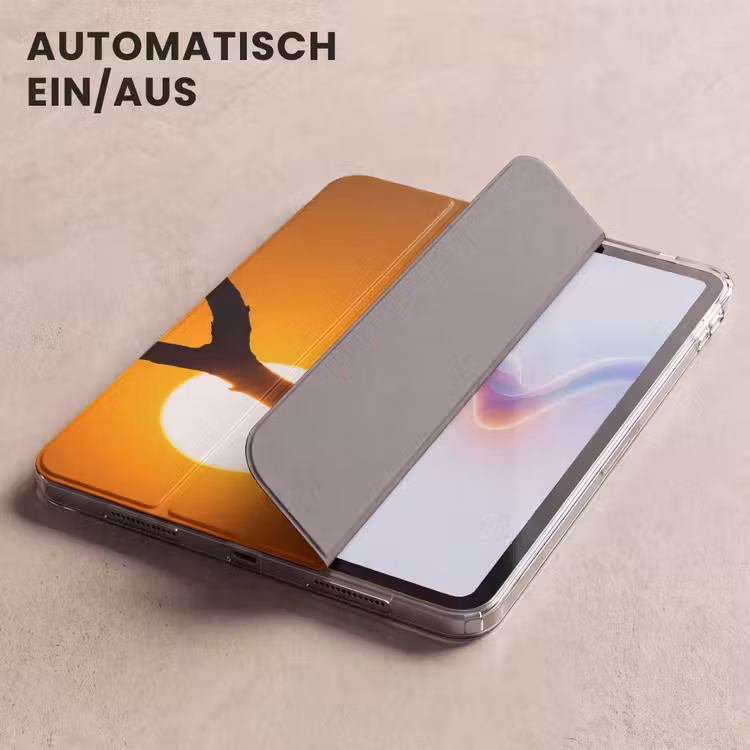 iPad-Hülle - Geier - Zweig - Sonne - Orange — 5