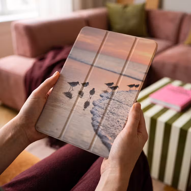 iPad-Hülle - Möwen - Strand - Meer - Rosa — 4