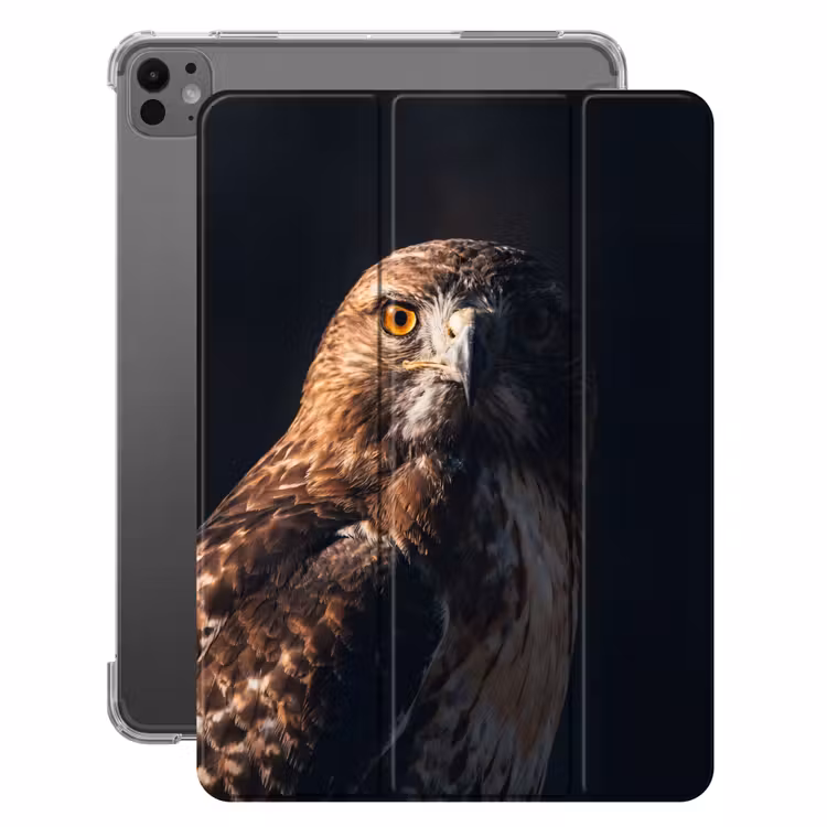 iPad-Hülle - Raubvogel - Mäusebussard - Braun — 1