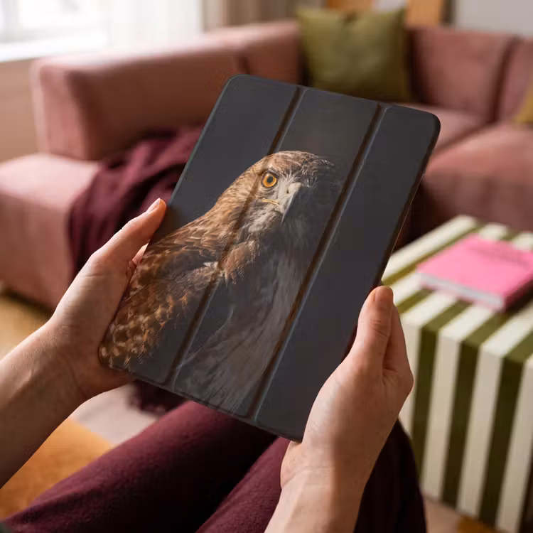 iPad-Hülle - Raubvogel - Mäusebussard - Braun — 4