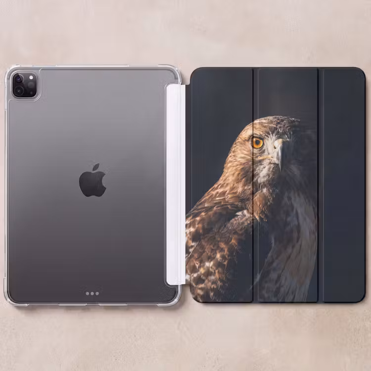 iPad-Hülle - Raubvogel - Mäusebussard - Braun — 6