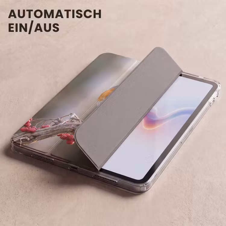 iPad-Hülle - Rotkehlchen - Zweig - Beeren - Natur — 5