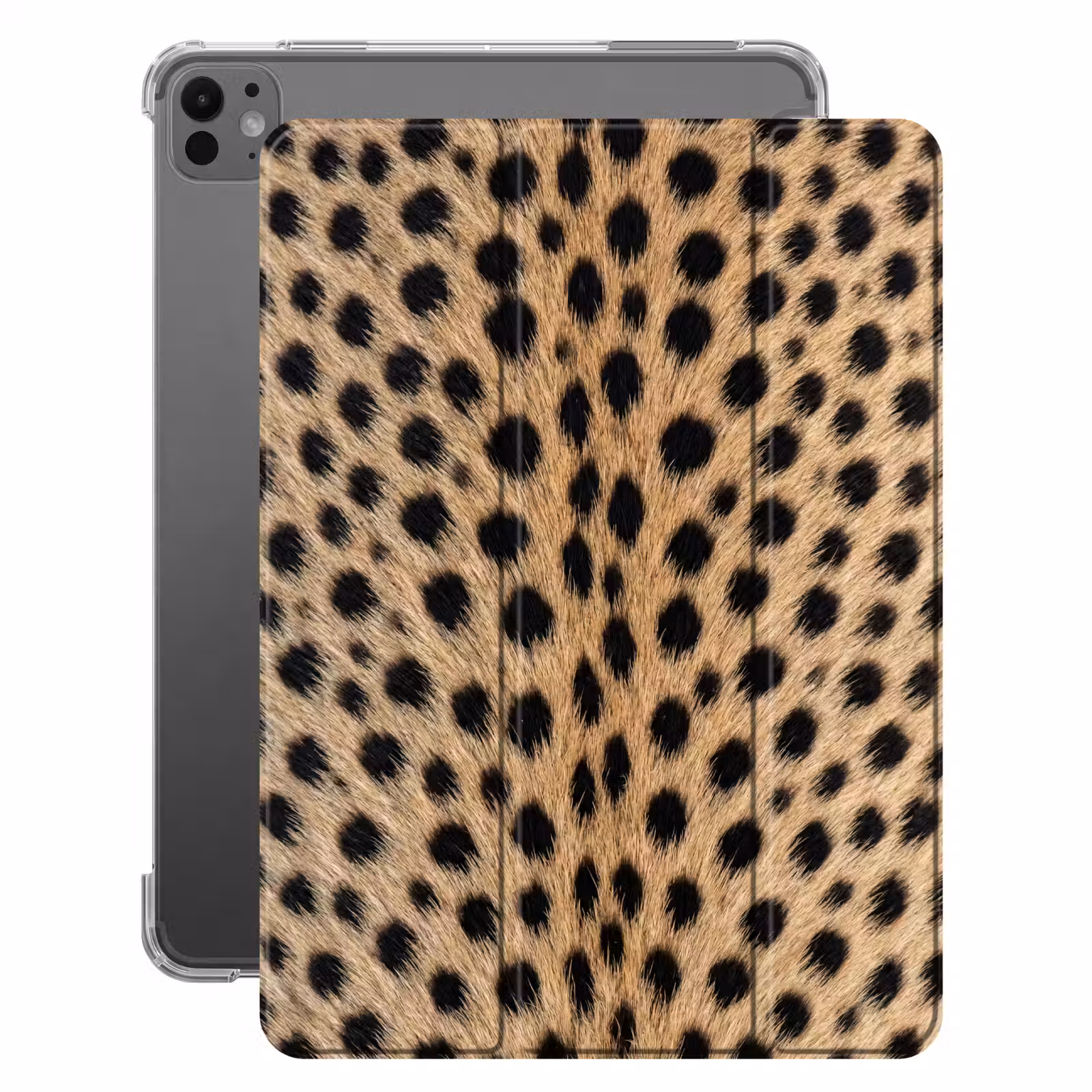 iPad-Hülle - Mantel - Gepard - Schwarz - Weiß — 1