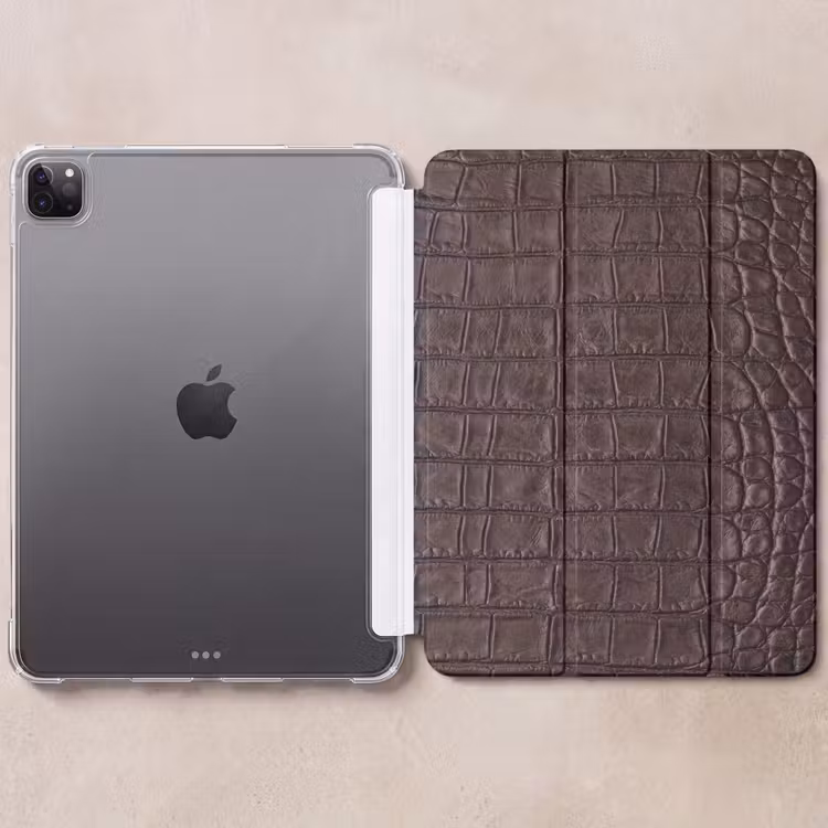 iPad-Hülle - Krokodil - Leder - Braun — 6