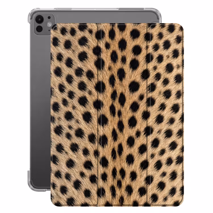 iPad-Hülle - Mantel - Gepard - Schwarz - Weiß — 1