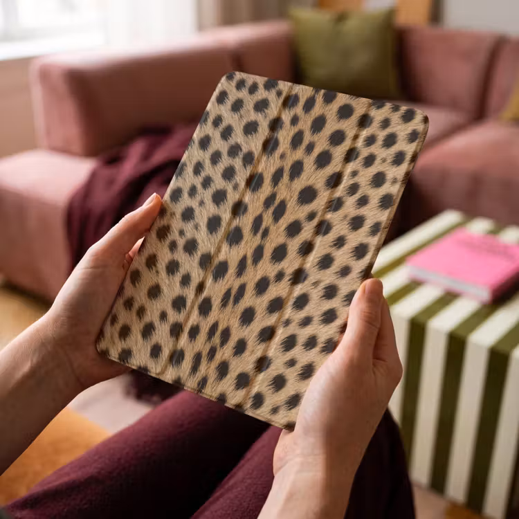 iPad-Hülle - Mantel - Gepard - Schwarz - Weiß — 4
