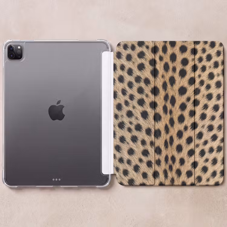 iPad-Hülle - Mantel - Gepard - Schwarz - Weiß — 6
