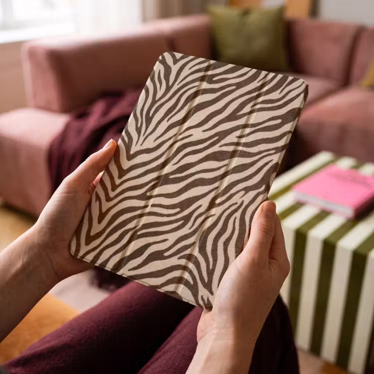 iPad-Hülle - Zebra - Streifen - Braun — 4