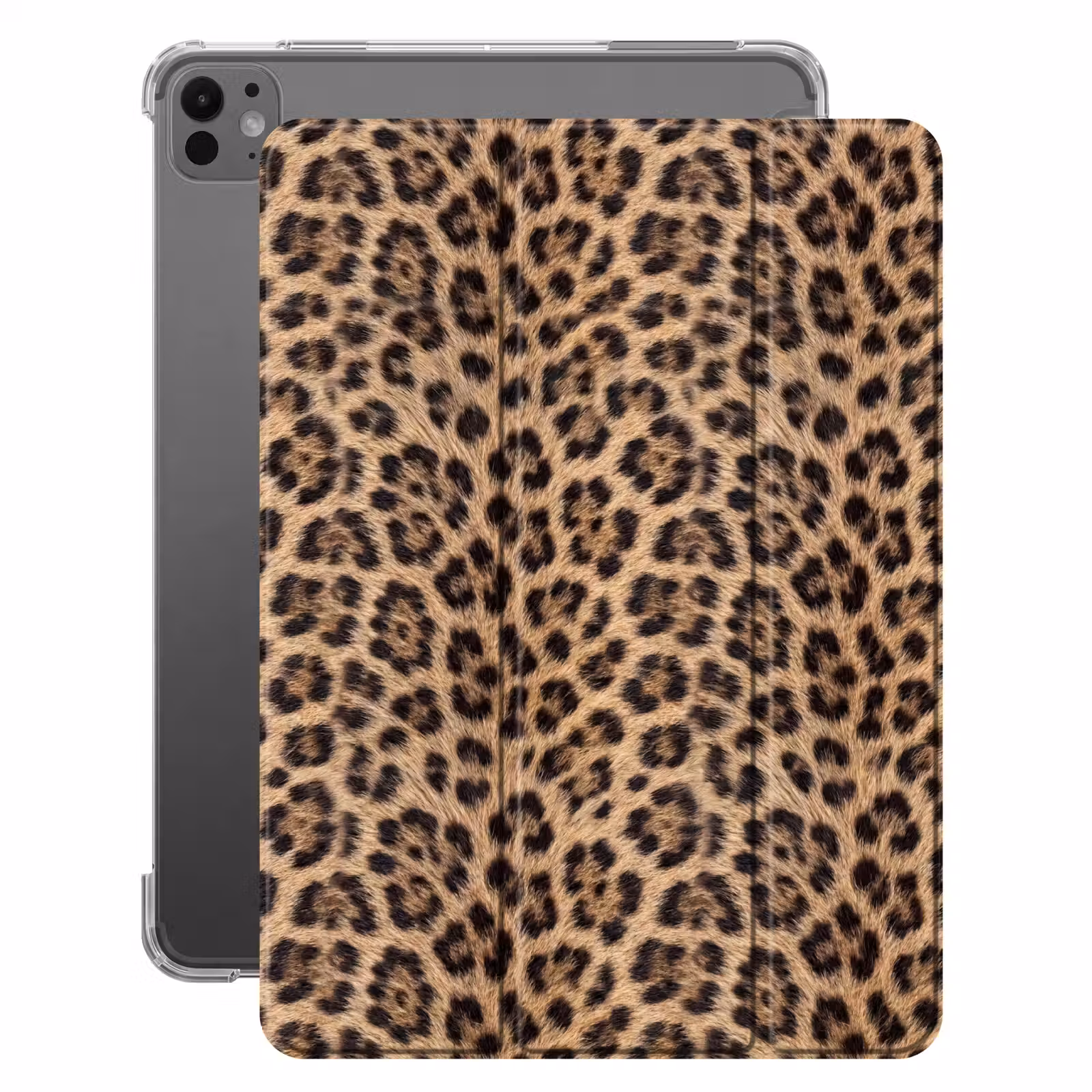 iPad-Hülle - Leopard - Mantel - Klassisch - Braun — 1