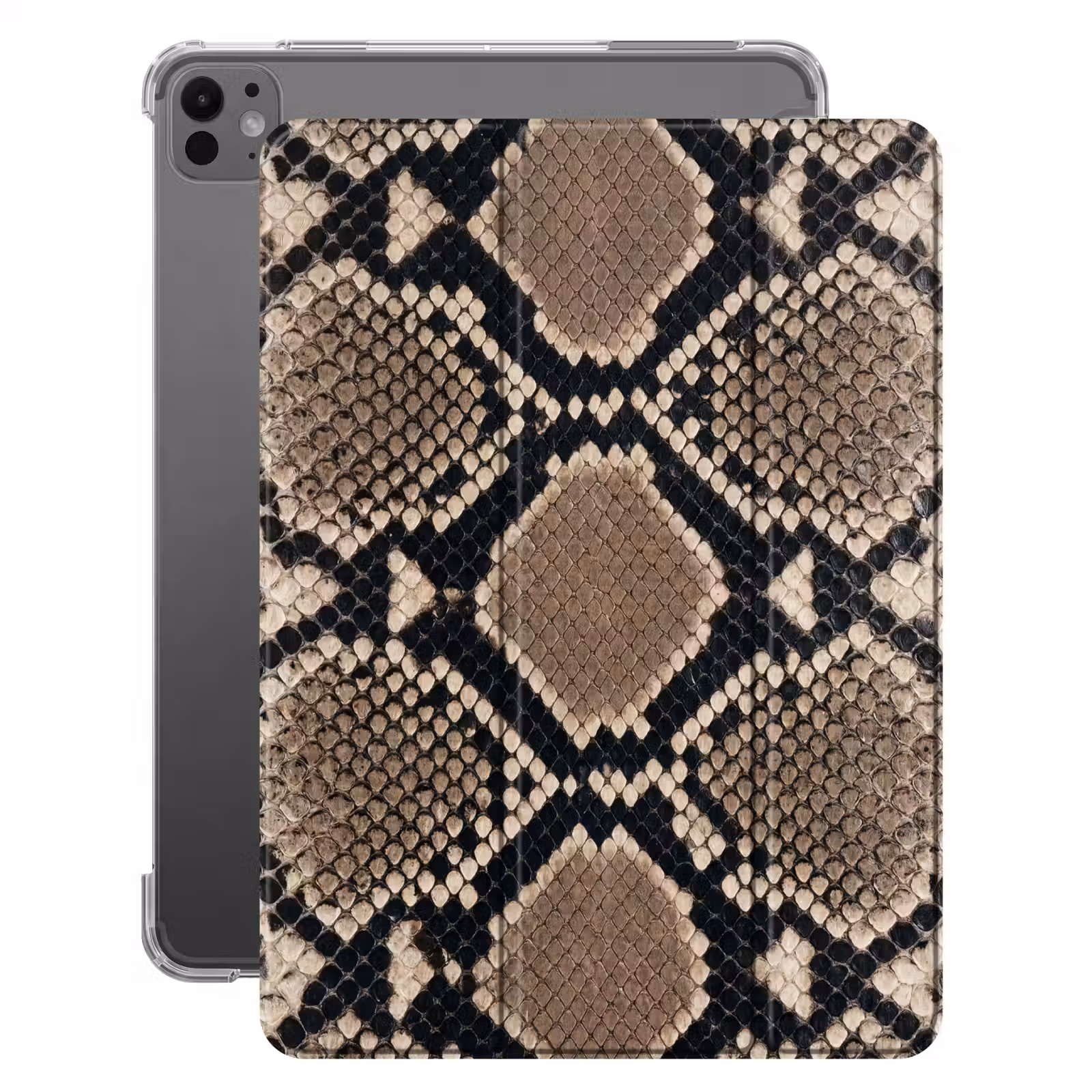 iPad-Hülle - Schlangendruck - Python - Braun — 1