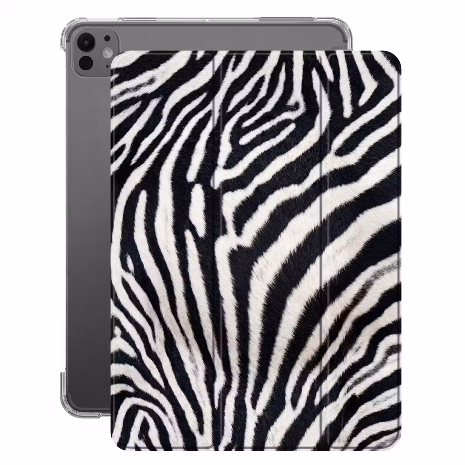 iPad-Hülle - Zebra - Mantel - Klassisch - Schwarz - Weiß — 1
