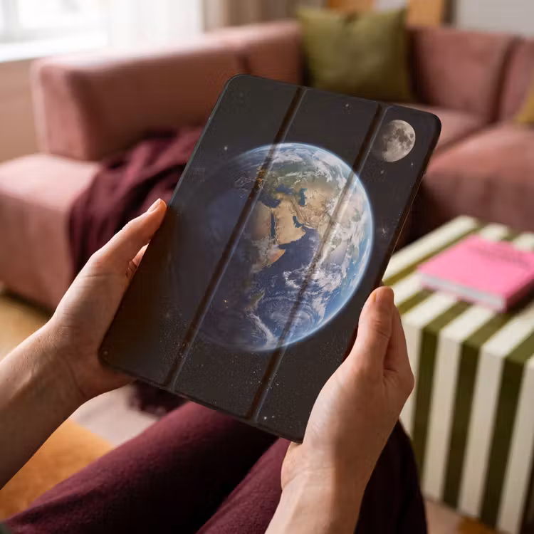 iPad-Hülle - Erde - Weltraum - Blau - Grün — 4
