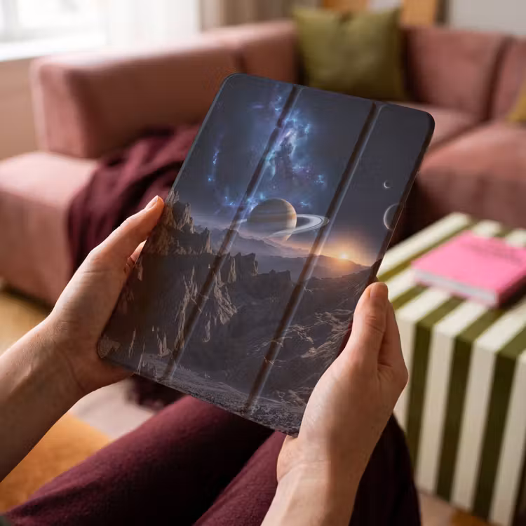 iPad-Hülle - Fantasie - Kosmos - Landschaft — 4