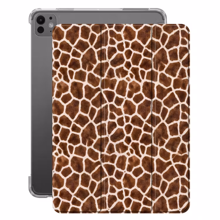 iPad-Hülle - Giraffe - Mantel - Klassisch - Braun — 1