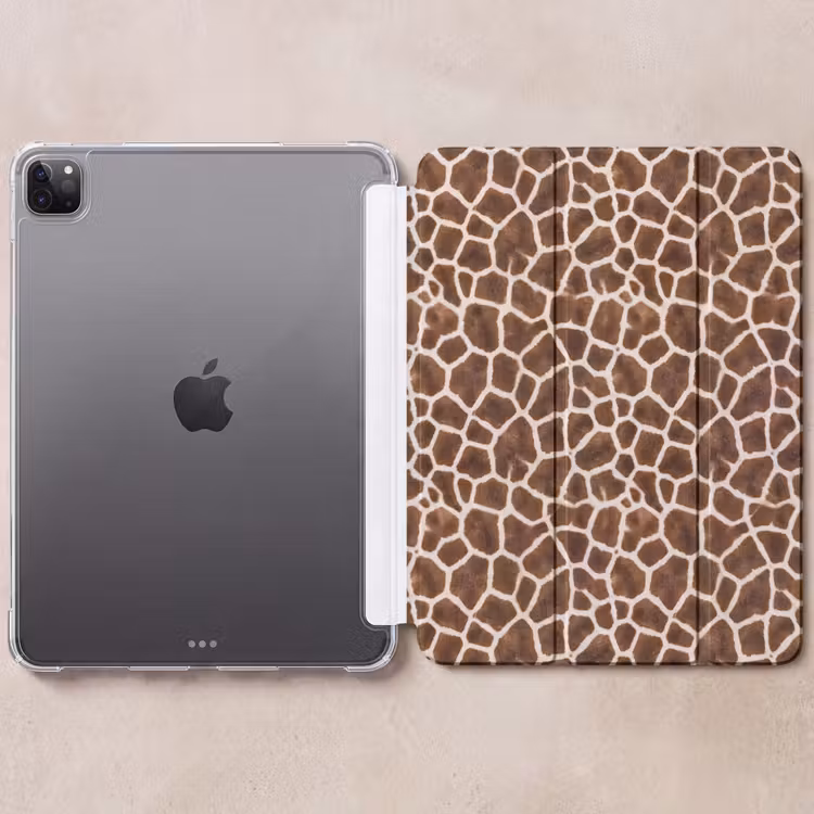 iPad-Hülle - Giraffe - Mantel - Klassisch - Braun — 6