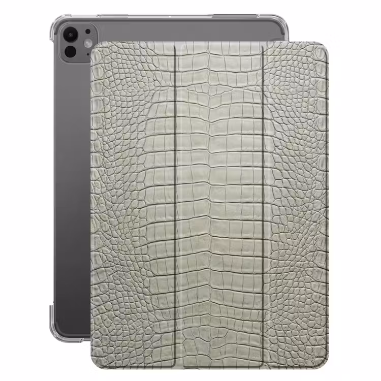 iPad-Hülle - Krokodilleder - Schuppen - Grün — 1