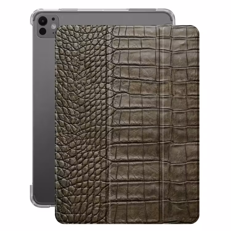iPad-Hülle - Krokodilleder - Strukturiert - Grün — 1