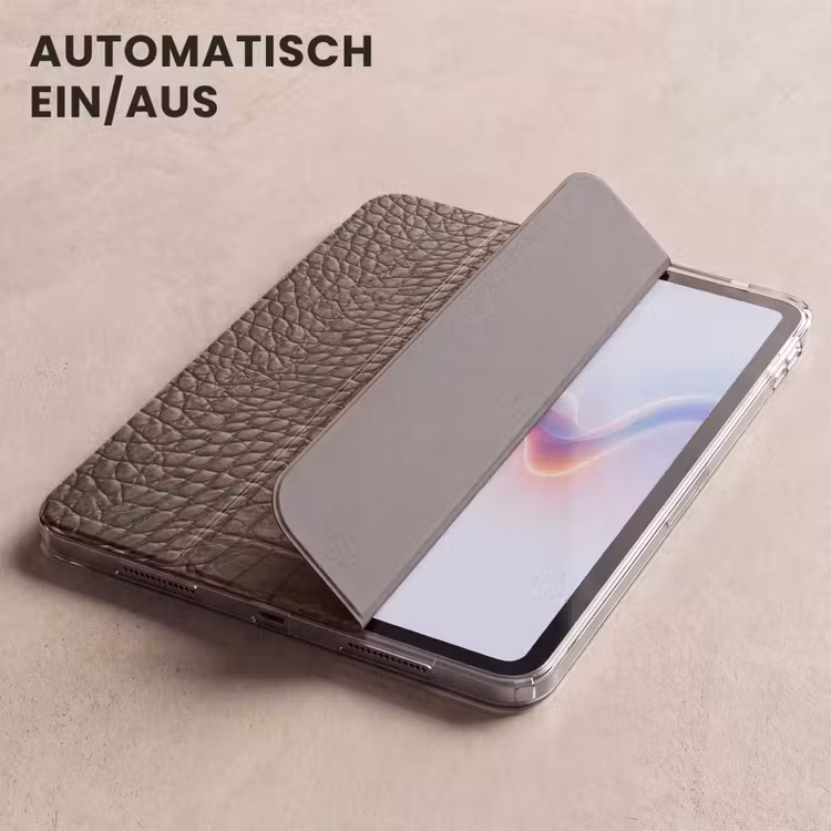 iPad-Hülle - Krokodilleder - Strukturiert - Grün — 5