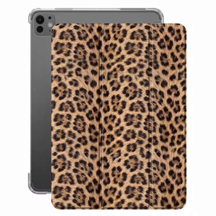 iPad-Hülle - Leopard - Mantel - Klassisch - Braun — 1