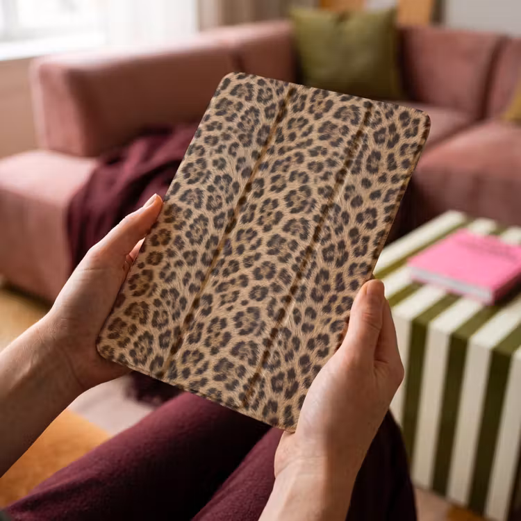 iPad-Hülle - Leopard - Mantel - Klassisch - Braun — 4