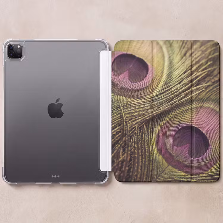 iPad-Hülle - Pfau - Federn - Lila - Grün — 6