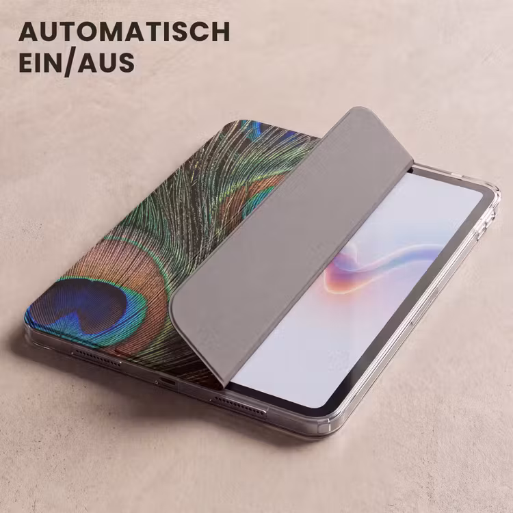 iPad-Hülle - Pfauenfedern - Klassisch - Grün — 5