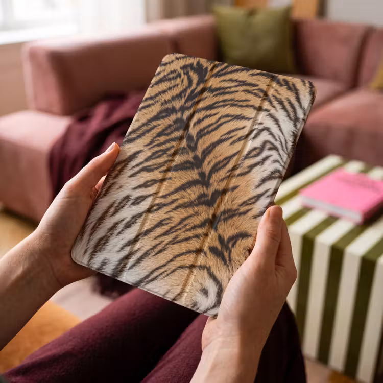 iPad-Hülle - Realistisch - Tigerfell - Schwarz — 4