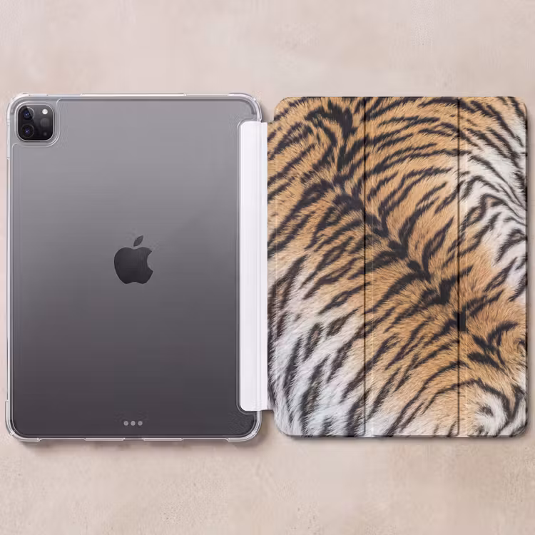 iPad-Hülle - Realistisch - Tigerfell - Schwarz — 6