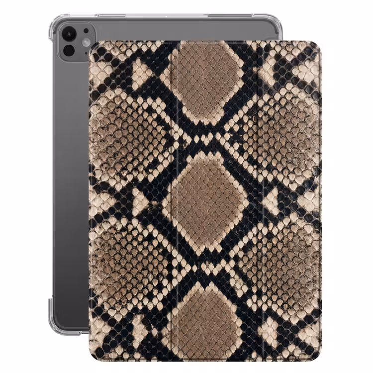 iPad-Hülle - Schlangendruck - Python - Braun — 1