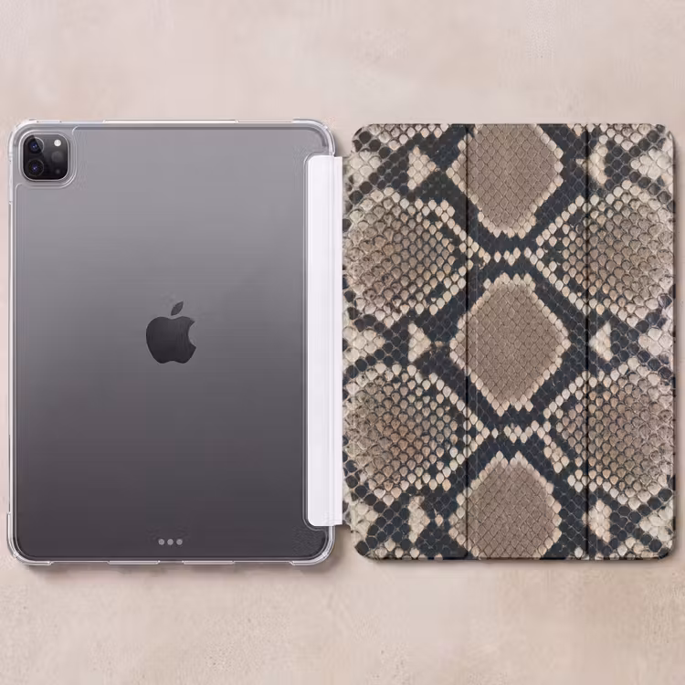 iPad-Hülle - Schlangendruck - Python - Braun — 6