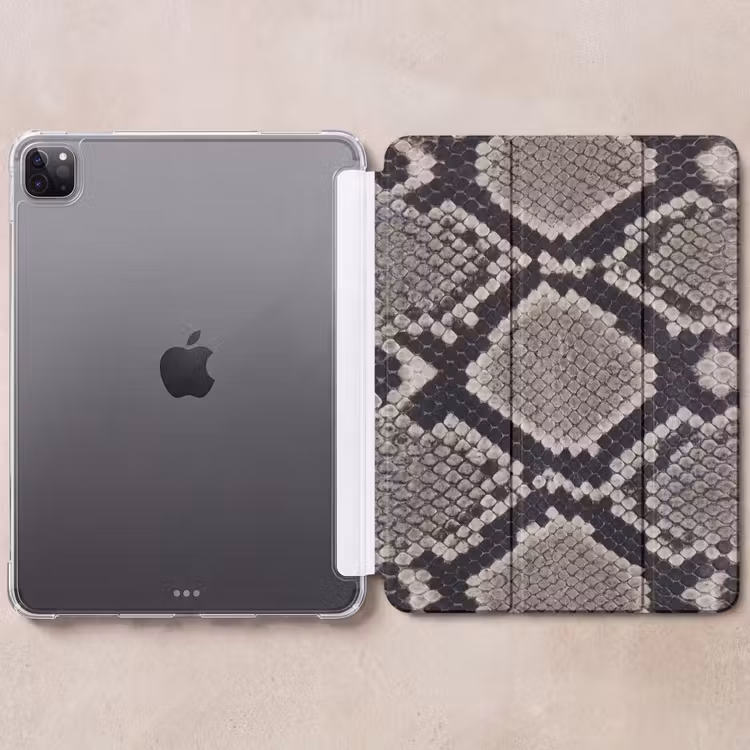 iPad-Hülle - Schlangenhaut - Gemustert - Beige — 6