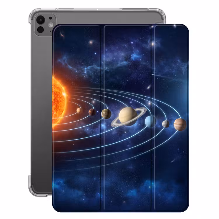 iPad-Hülle - Weltraum - Sonnensystem - Blau — 1