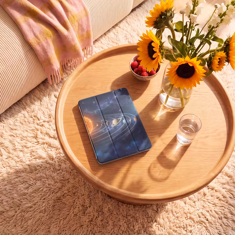 iPad-Hülle - Weltraum - Sonnensystem - Blau — 2