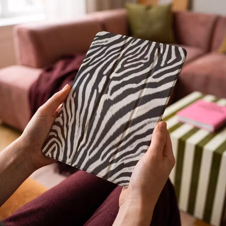 iPad-Hülle - Zebra - Mantel - Klassisch - Schwarz - Weiß — 4