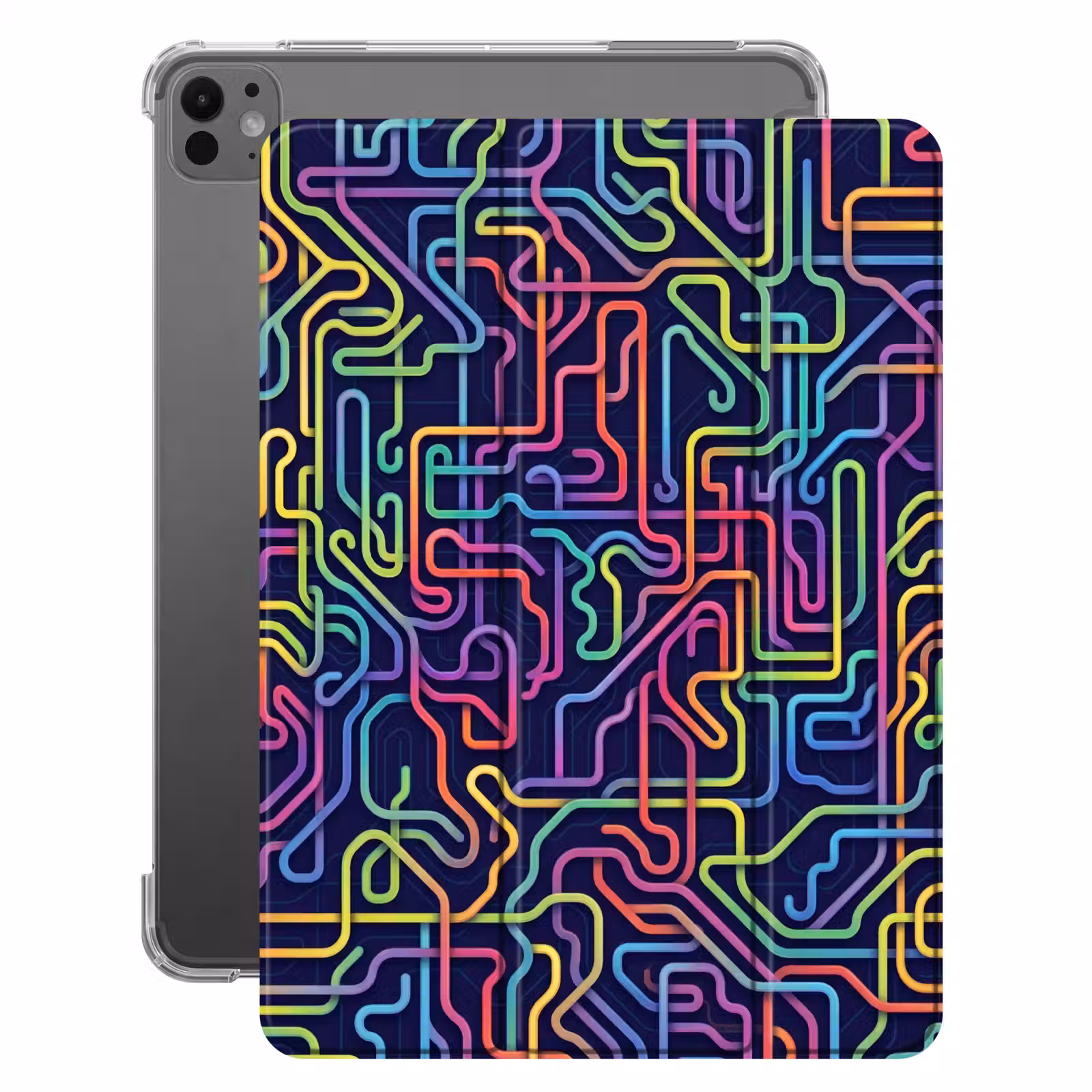 iPad-Hülle - Retro - Abstrakt - Neon — 1