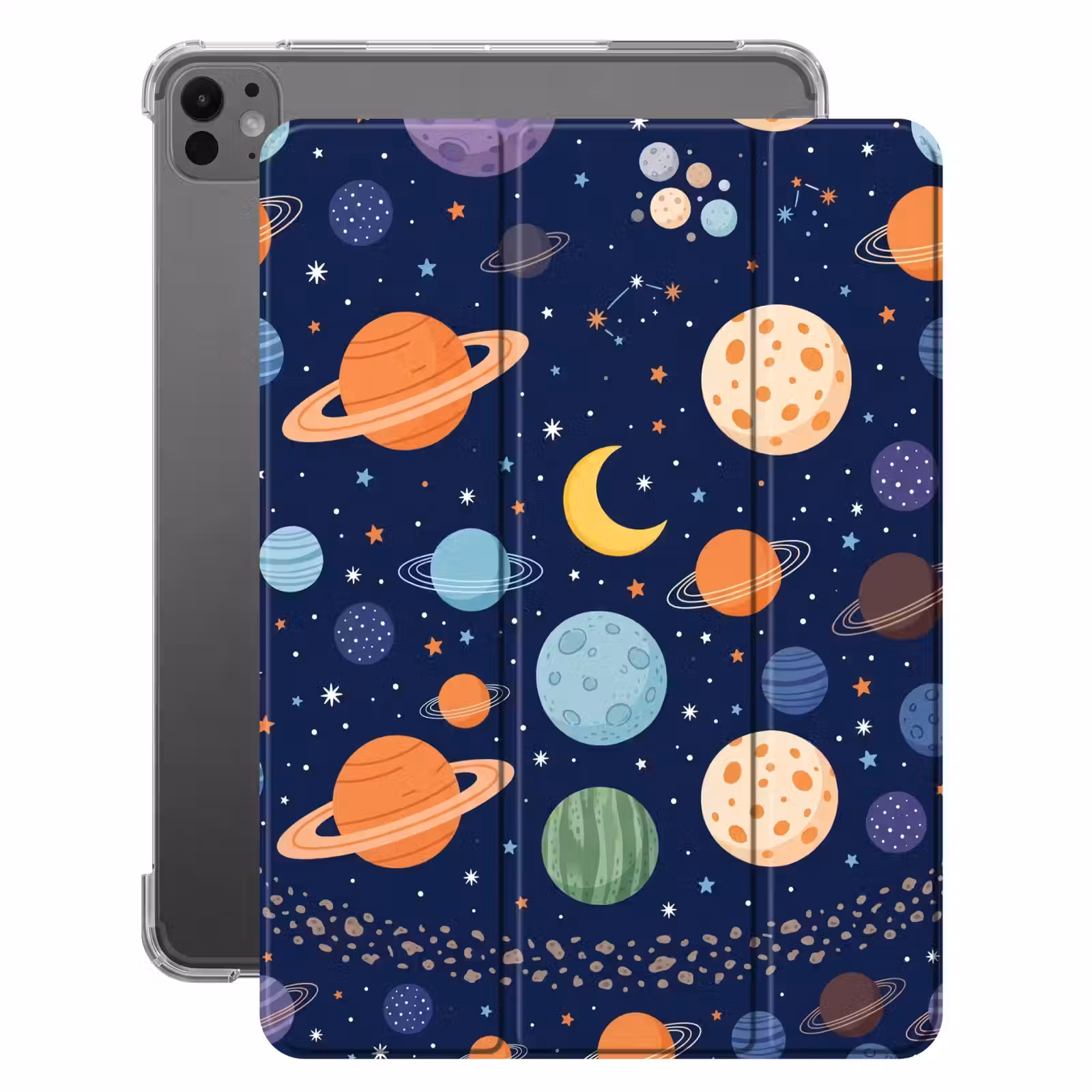 iPad-Hülle - Weltraum - Planeten - Farbenfroh — 1