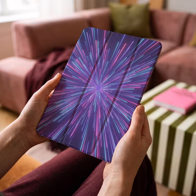 iPad-Hülle - Dynamisch - Raum - Farbenfroh — 4