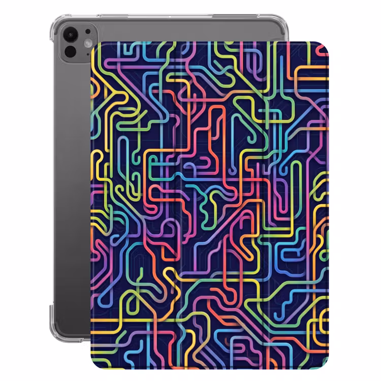 iPad-Hülle - Retro - Abstrakt - Neon — 1