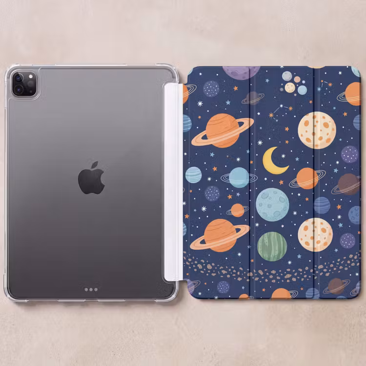 iPad-Hülle - Weltraum - Planeten - Farbenfroh — 6