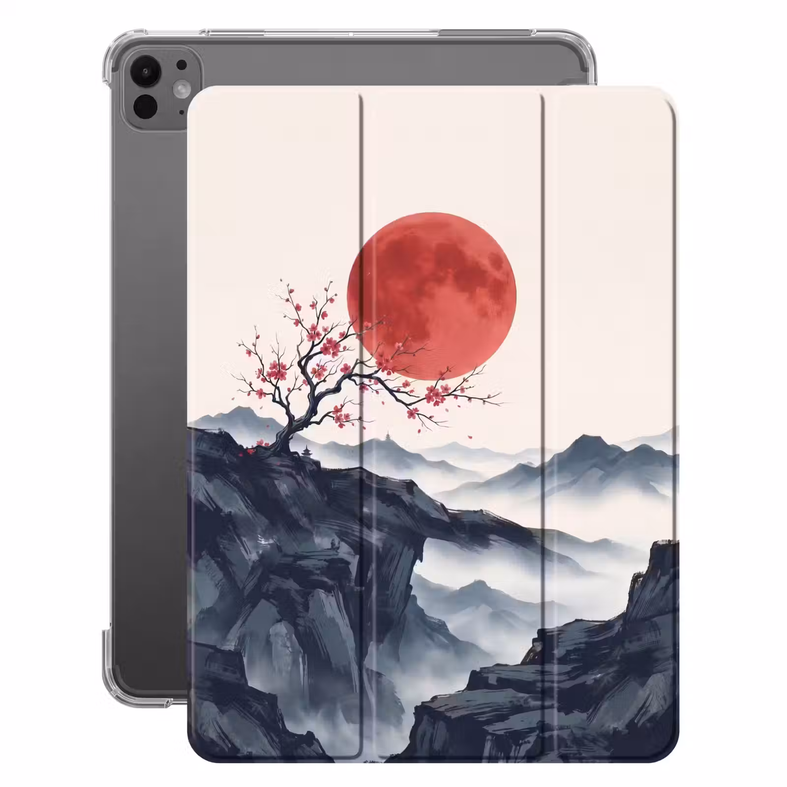 iPad-Hülle - Kirschblüte - Orientalisch - Rot — 1