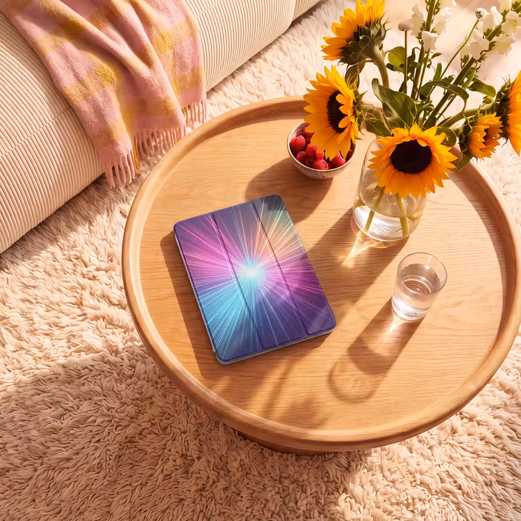 iPad-Hülle - Abstrakt - Licht - Explosion - Modern - Bunt — 2