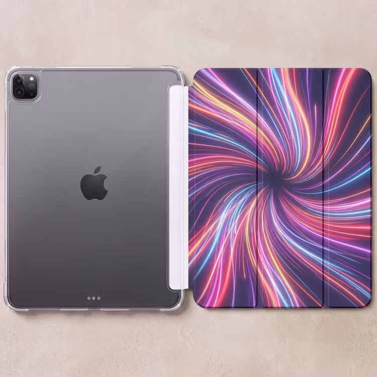 iPad-Hülle - Abstrakt - Wirbel - Futuristisch - Neon — 6