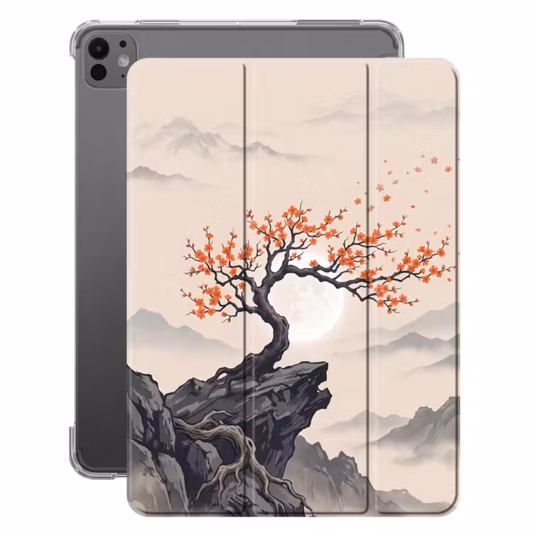 iPad-Hülle - Asiatisch - Blüte - Rot — 1
